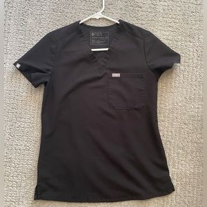 Figs black scrub top